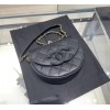 Chanel mini messenger 2023 black CC caviar leather bag