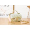 Chanel handle mini flap bag colorful 20cm
