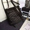 Chanel Urban Spirit Quilted Lambskin Large Backpack Black Silver Hardware 170301 VS02032