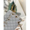 Chanel 2.55 Calfskin Flap Bag Charms 2021 in Gray