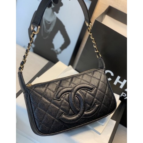 Chanel Axillary Black Bag