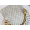 Chanel Samll Leboy Caviar Leather in White