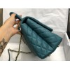 Chanel coco handle large blue caviar leather bag