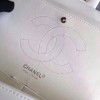 CHANEL white Size 30cm Lambskin Leather Flap Bag With Silver Hardware
