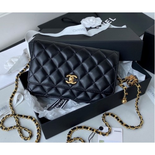 Chanel woc wallet on chain gold 19cm