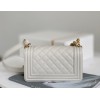Chanel Samll Leboy Caviar Leather in White