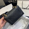 Chanel shoulder flap bag AS1459 in black