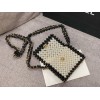 Chanel spring pearls clutch