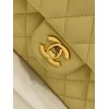 CHANEL 1112 Yellow 2.55 Lampskin Flap 25cm Bag