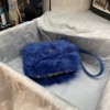 Chanel Shearling Lambskin Blue