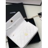 Chanel woc caviar handle white leather bag