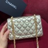 Chanel flapbag gold lambskin bag 20cm