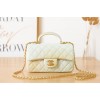 Chanel handle mini flap bag colorful 20cm
