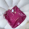 Chanel pink leather tote shopping large bag