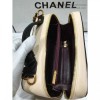 Chanel CC Filigree Vanity Case Bag Beige Grained Calfskin A93343 VS07581