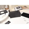 Chanel black quilted zipper wallet