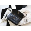 Chanel Fu vintage black flap bag