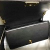 Chanel Snake Leather Boy Bag with Top Handle Black Gold A14041 VS02449
