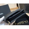 Chanel Woc CC caviar leather black 19cm