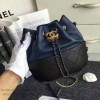Chanel Chanels Gabrielle Purse Blue and Black A98787 VS05032