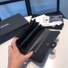 Chanel black caviar wallet