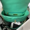 Chanel 19 flap green gold hardware bag 26cm