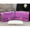 CHANEL 1112 Purple 2.55 Lampskin Flap 25cm Bag