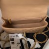 Chanel 22B Mini CF handle beige bag