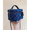 Chanel denim vanity comestic bag