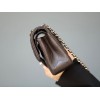Chanel CF double flap lambskin brown leather 25cm bag