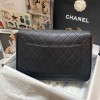 Chanel flap bag caviar gold hardware black leather