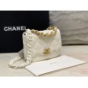 Chanel 19 mini white bag