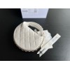 Chanel white lambskin pouch