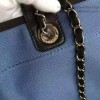 Chanel Blue Canvas Large Deauville Shopping Bag A68046 VS05826
