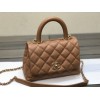 Chanel Coco Handle Brown Bag 19cm