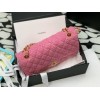 Chanel 22 tweed classic pink flap bag 25cm