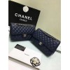 CHANEL 1112 royalblue Large 2.55 Calfskin Leather Flap Bag with Gold Hardware