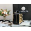 Chanel Lambskin & Gold Metal Clutch with Chain AP2393