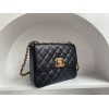 Chanel CF flapbag black 24k gold hardware medium bag