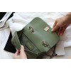 Chanel Fu vintage green flap bag