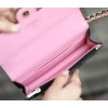 Chanel Lambskin Quilted Mini Top Handle Rectangular Flap Bag