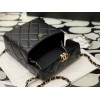 Chanel Lambskin Small Dinner Black Bag AS2877