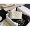 Chanel Vantiy Case White Caviar Leather Bag