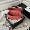 Chanel CC vanity pink leather handle bag