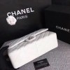CHANEL white Size 30cm Lambskin Leather Flap Bag With Silver Hardware
