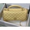 Chanel Coco Handle Yellow Caviar Large Bag