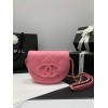 Chanel mini messenger 2023 pink CC caviar leather bag