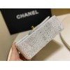 Chanel Classic White Python Mini Bag