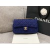 Chanel Sequins Tweed Medium Flap Bag in Blue