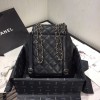 Chanel Grained Calfskin Black Backpack AS1371
